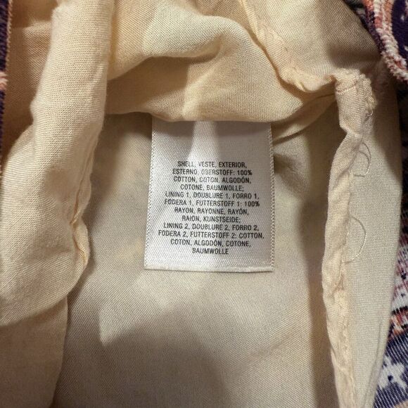 Anthropologie Maeve Cour Royal Corduroy Dress Size 4 Sleeveless Boho Midi - Picture 10 of 12